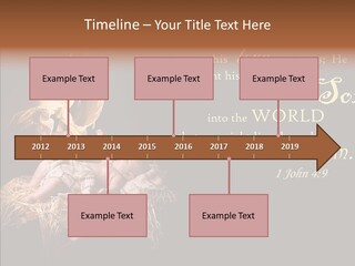Madonna Savior Nativity PowerPoint Template