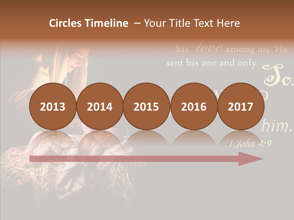 Madonna Savior Nativity PowerPoint Template