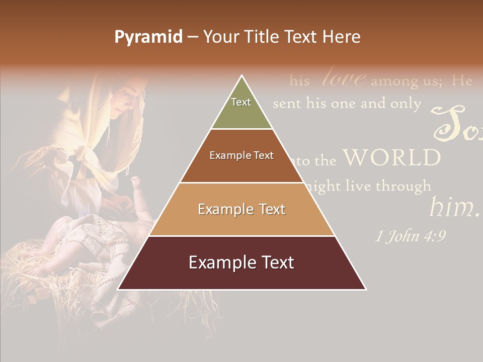 Madonna Savior Nativity PowerPoint Template