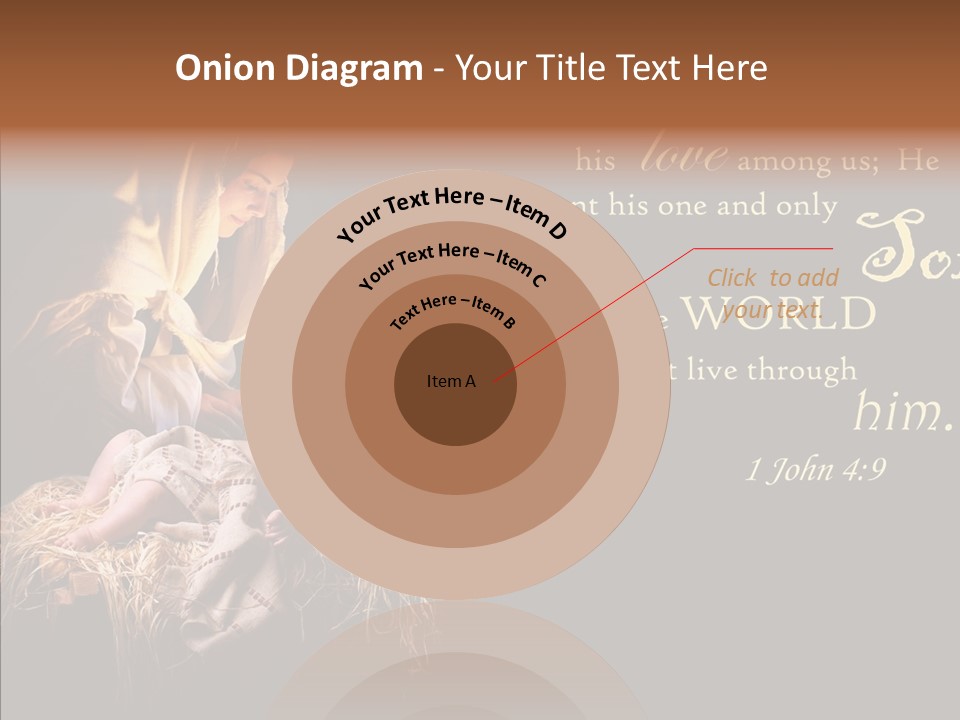 Madonna Savior Nativity PowerPoint Template