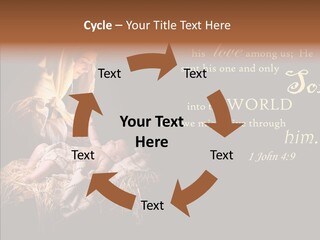 Madonna Savior Nativity PowerPoint Template