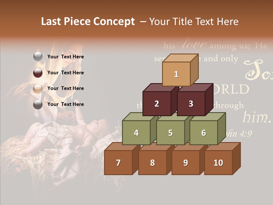 Madonna Savior Nativity PowerPoint Template