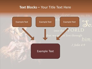Madonna Savior Nativity PowerPoint Template