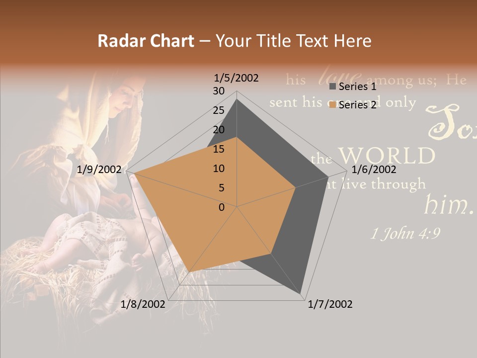 Madonna Savior Nativity PowerPoint Template