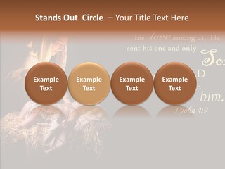 Madonna Savior Nativity PowerPoint Template
