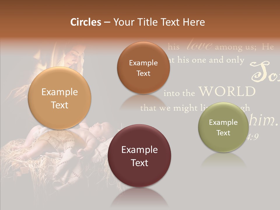 Madonna Savior Nativity PowerPoint Template
