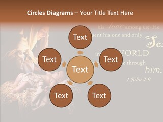 Madonna Savior Nativity PowerPoint Template