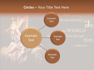 Madonna Savior Nativity PowerPoint Template