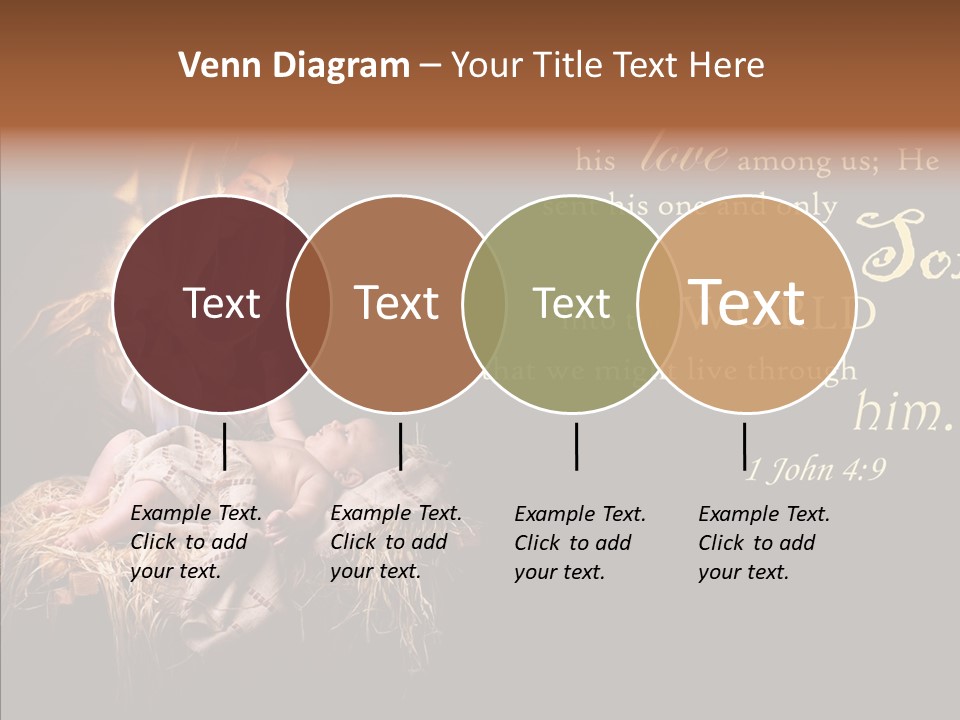 Madonna Savior Nativity PowerPoint Template