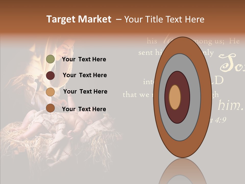 Madonna Savior Nativity PowerPoint Template