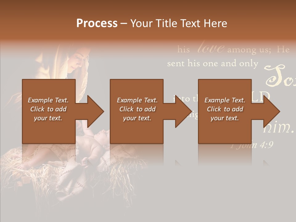 Madonna Savior Nativity PowerPoint Template