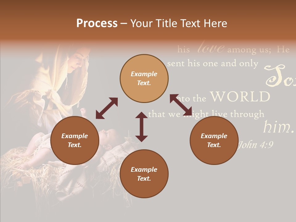 Madonna Savior Nativity PowerPoint Template