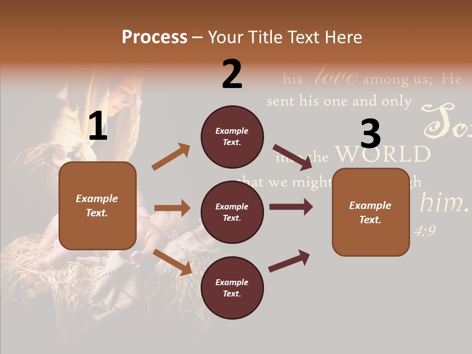 Madonna Savior Nativity PowerPoint Template
