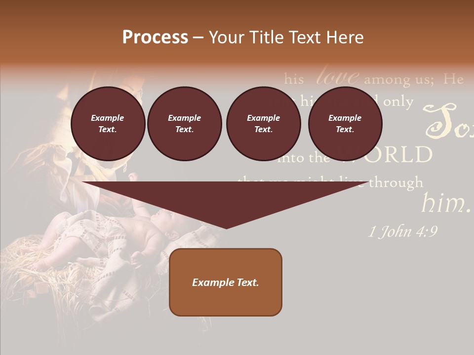 Madonna Savior Nativity PowerPoint Template