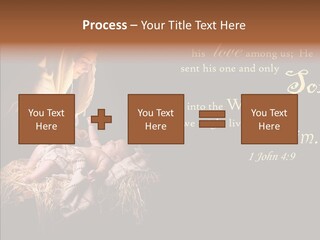 Madonna Savior Nativity PowerPoint Template