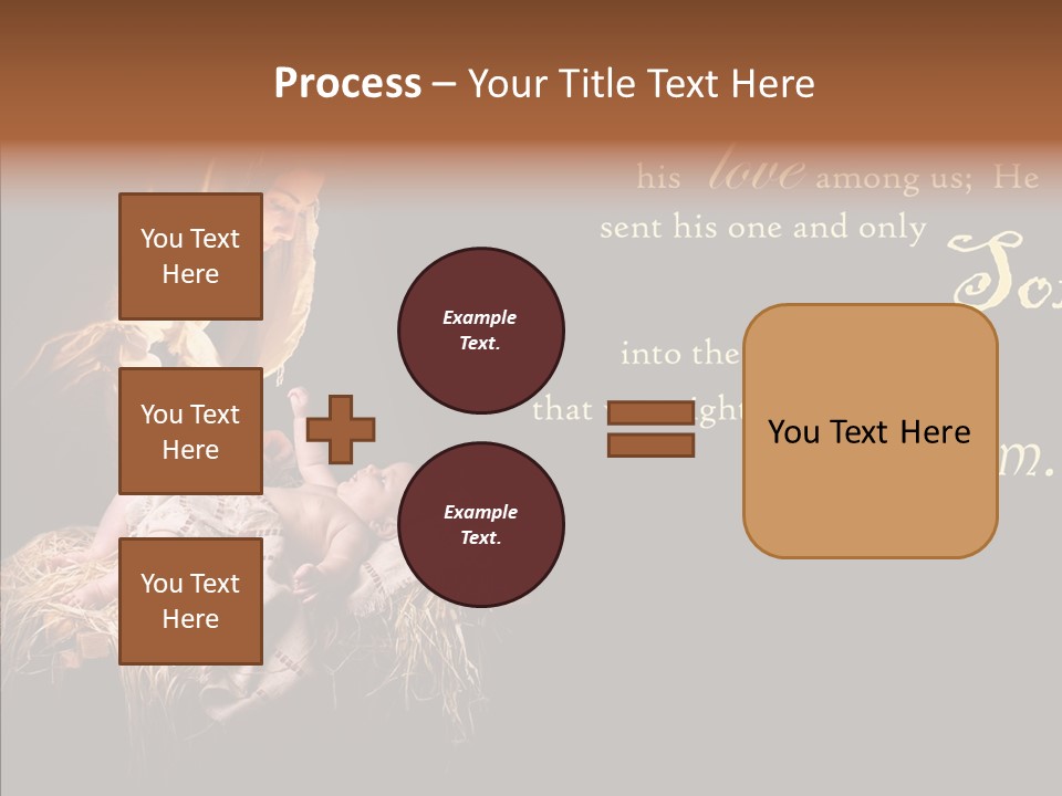 Madonna Savior Nativity PowerPoint Template