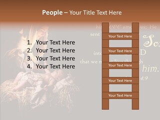 Madonna Savior Nativity PowerPoint Template