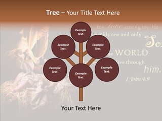 Madonna Savior Nativity PowerPoint Template