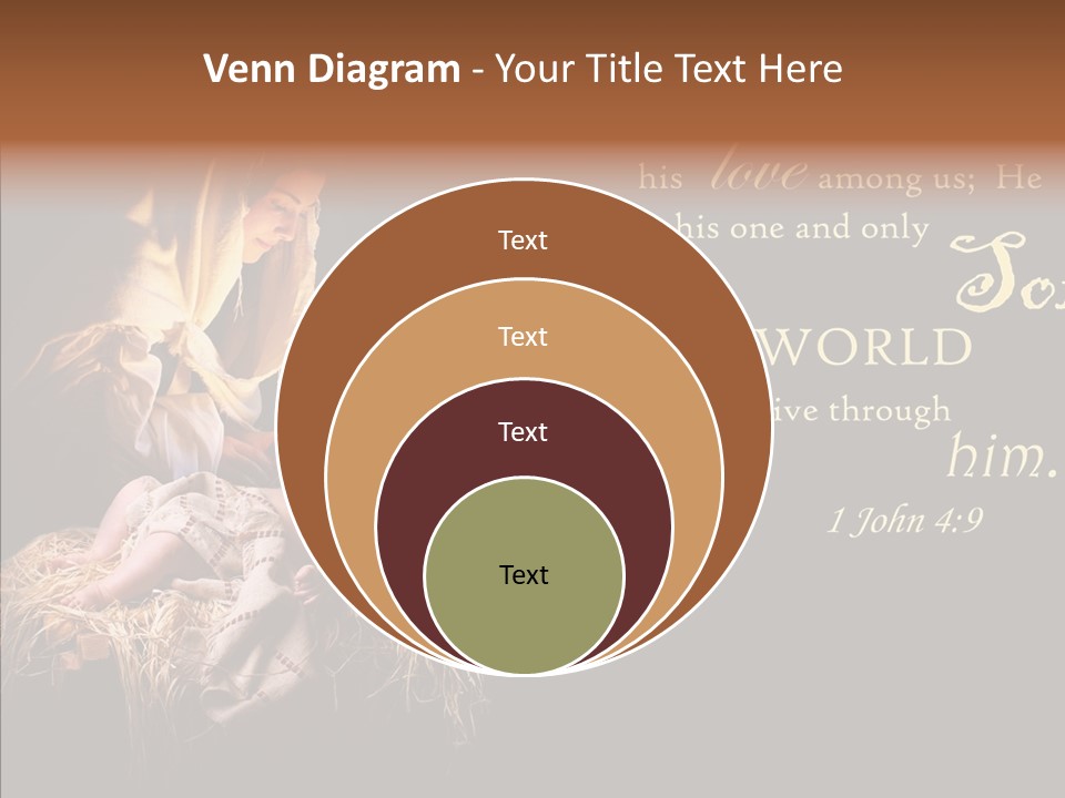 Madonna Savior Nativity PowerPoint Template