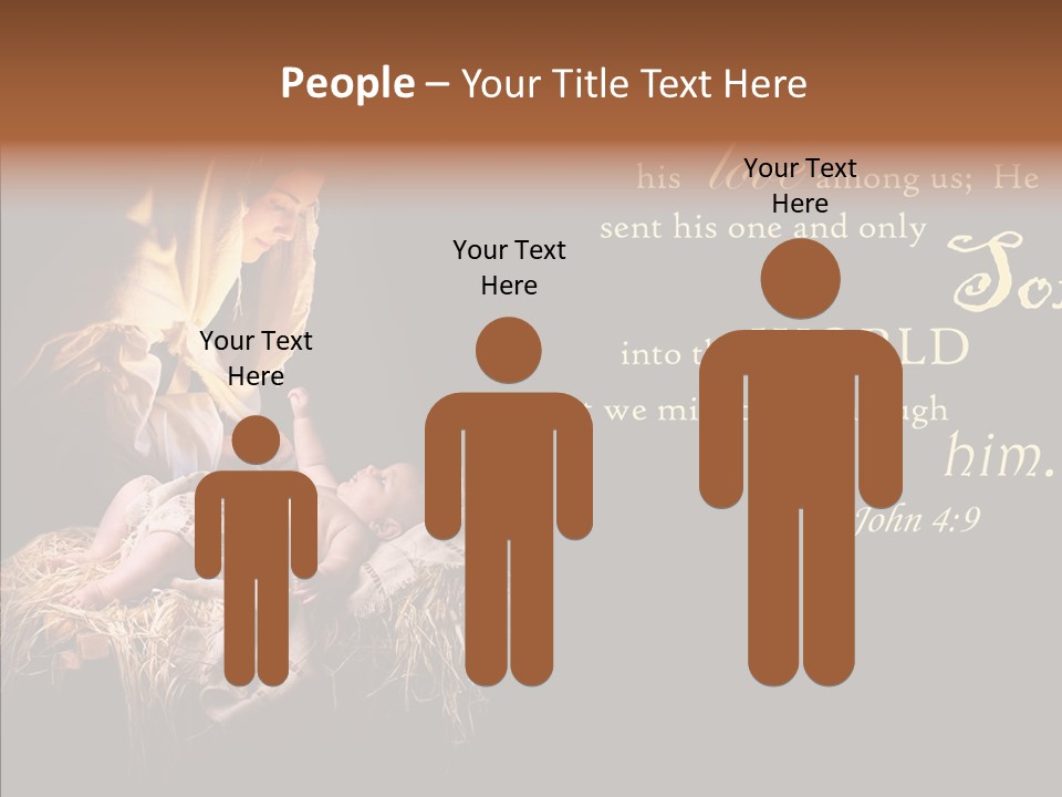 Madonna Savior Nativity PowerPoint Template