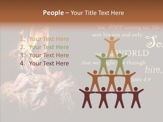 Madonna Savior Nativity PowerPoint Template