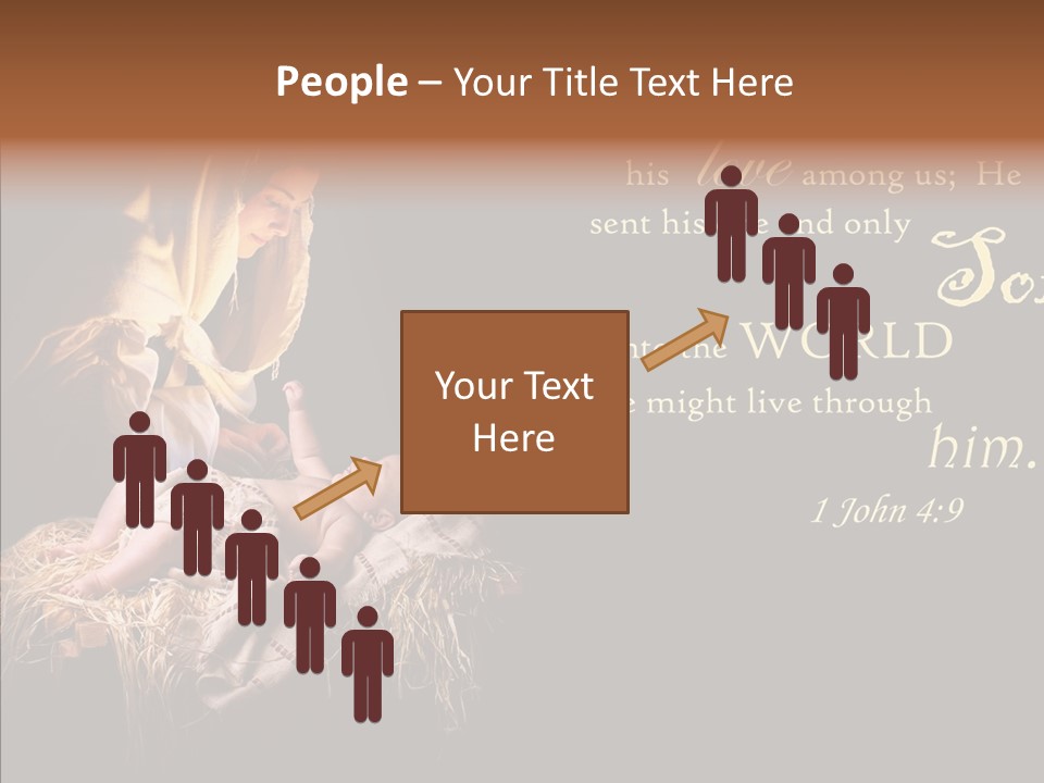 Madonna Savior Nativity PowerPoint Template