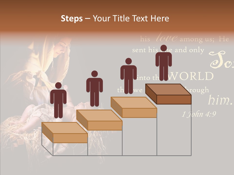Madonna Savior Nativity PowerPoint Template