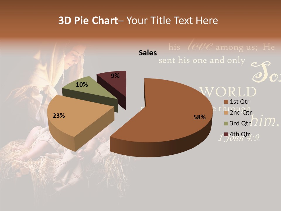 Madonna Savior Nativity PowerPoint Template