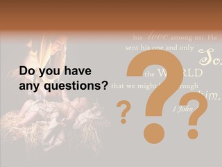 Madonna Savior Nativity PowerPoint Template