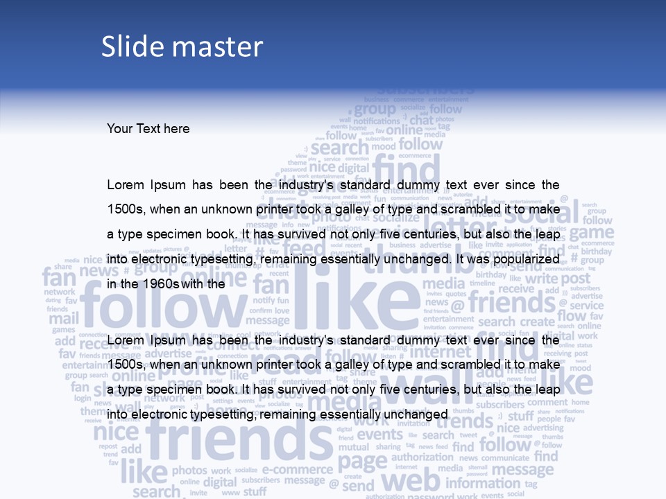Vote Comment Symbol PowerPoint Template