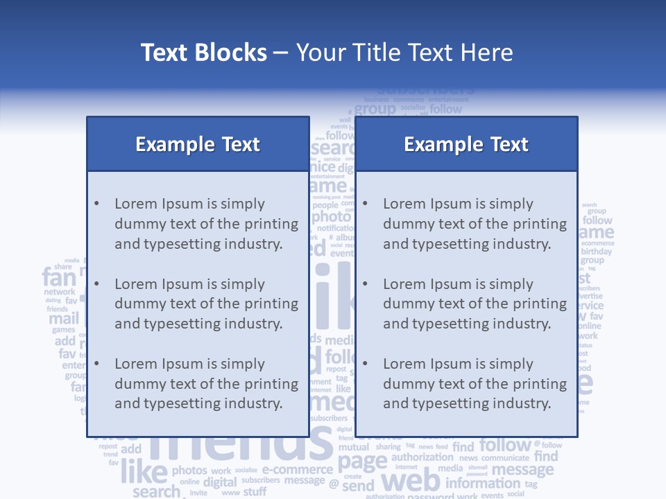 Vote Comment Symbol PowerPoint Template