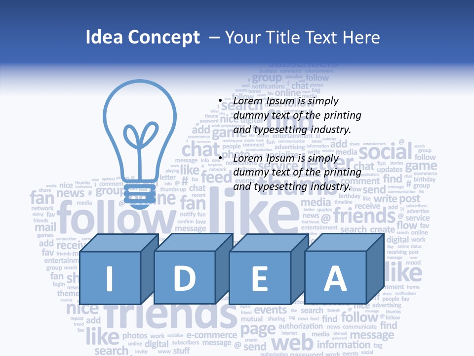 Vote Comment Symbol PowerPoint Template