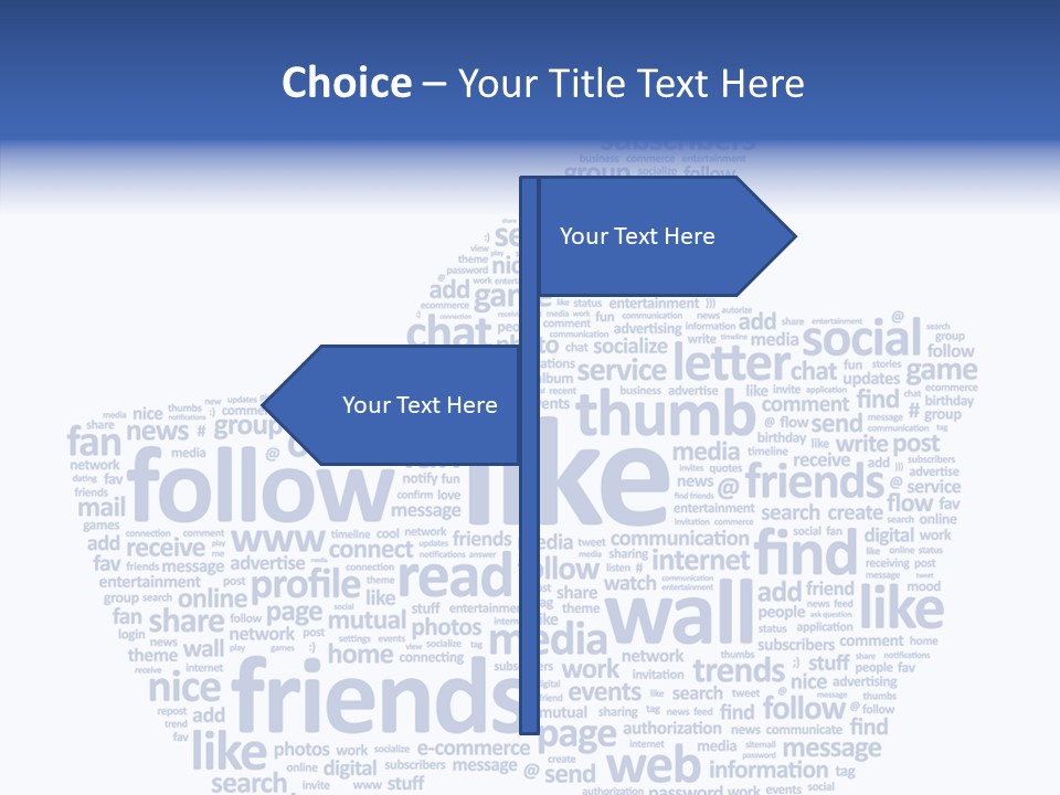 Vote Comment Symbol PowerPoint Template