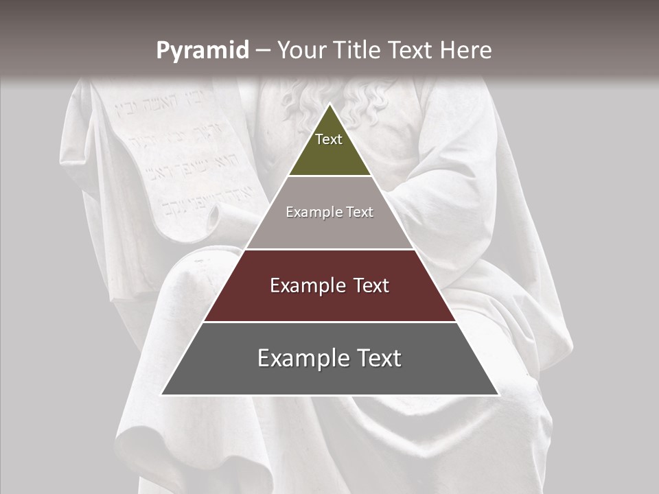 Sculpture Black Background Mos├ PowerPoint Template