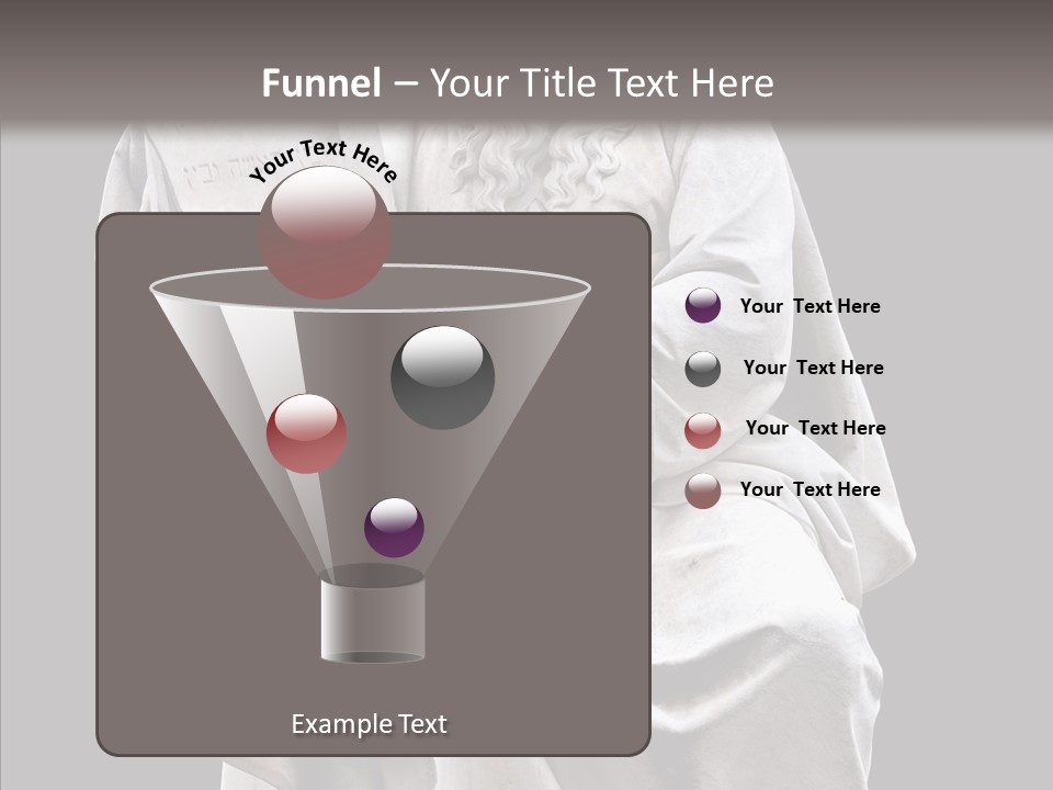 Sculpture Black Background Mos├ PowerPoint Template