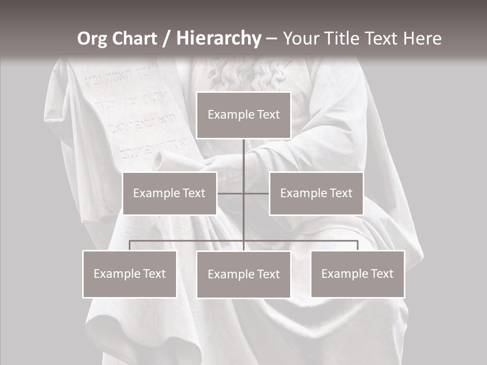 Sculpture Black Background Mos├ PowerPoint Template