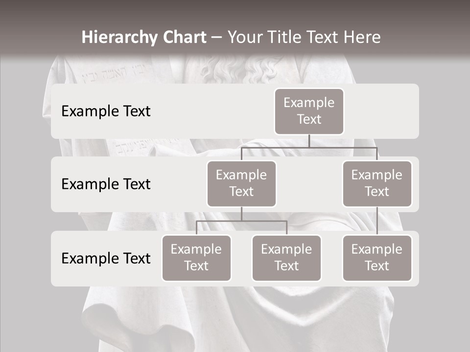 Sculpture Black Background Mos├ PowerPoint Template
