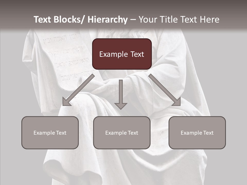 Sculpture Black Background Mos├ PowerPoint Template