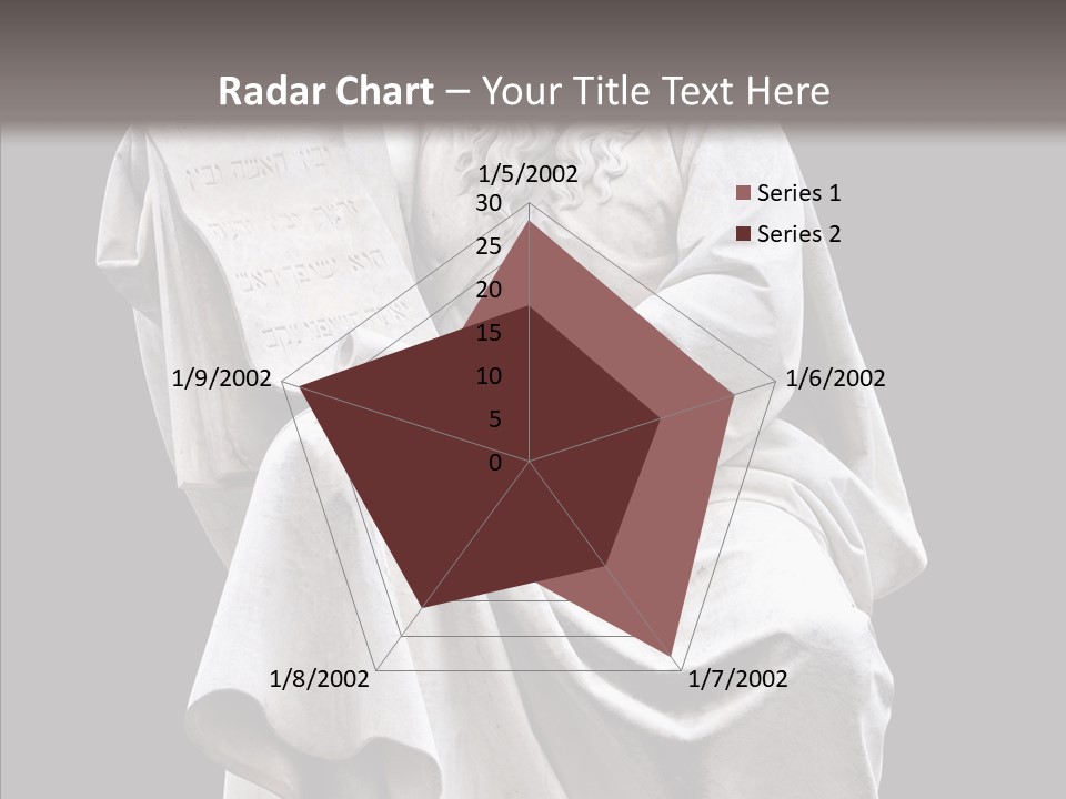 Sculpture Black Background Mos├ PowerPoint Template