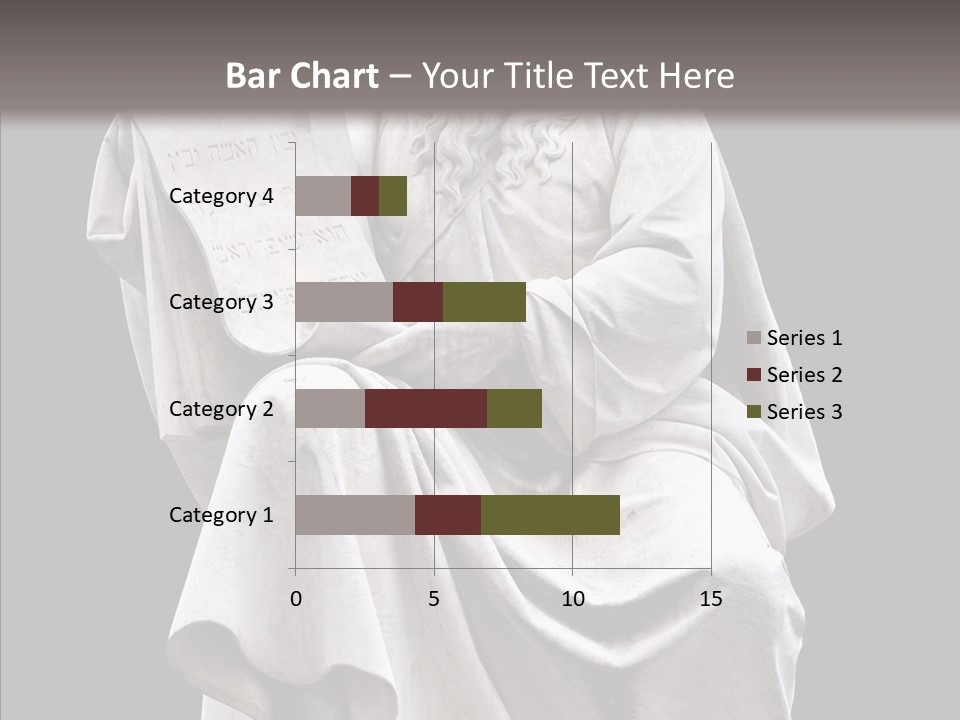 Sculpture Black Background Mos├ PowerPoint Template