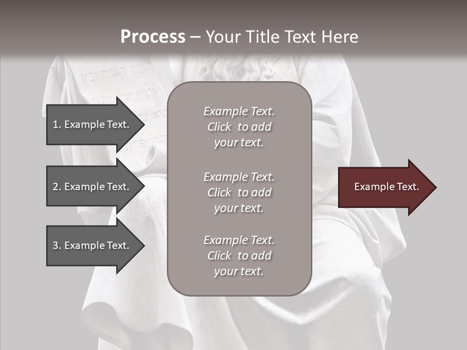 Sculpture Black Background Mos├ PowerPoint Template