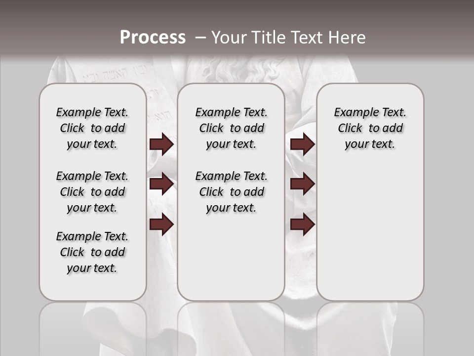 Sculpture Black Background Mos├ PowerPoint Template