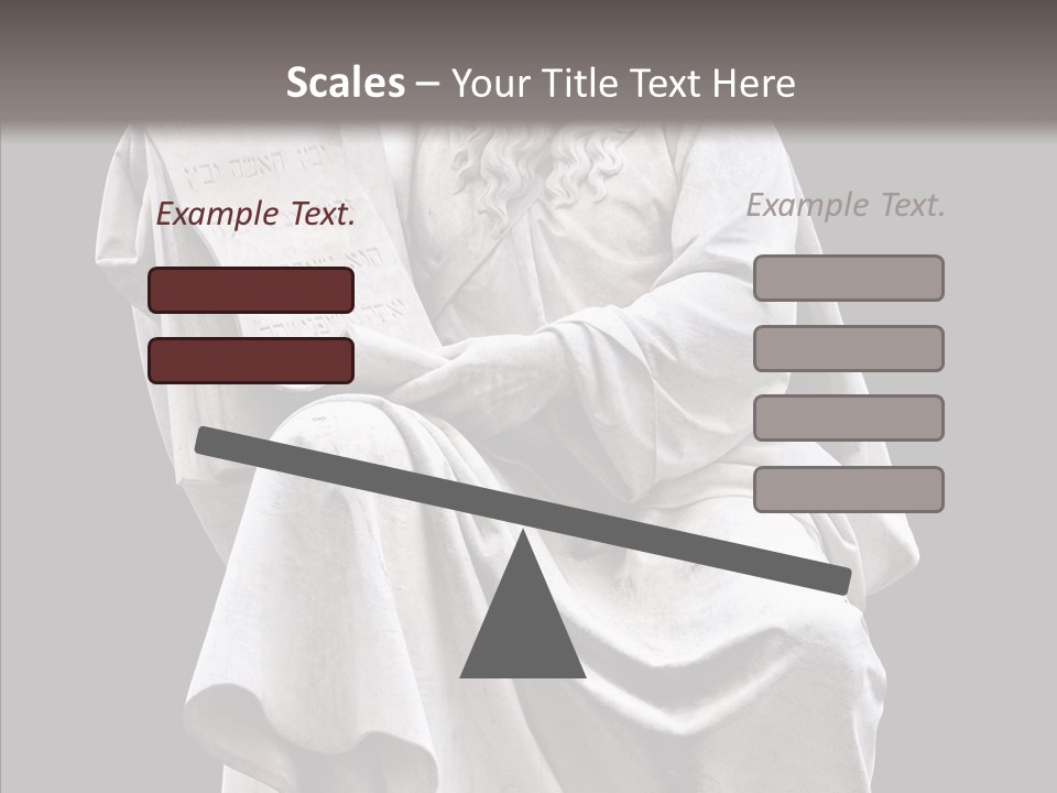 Sculpture Black Background Mos├ PowerPoint Template