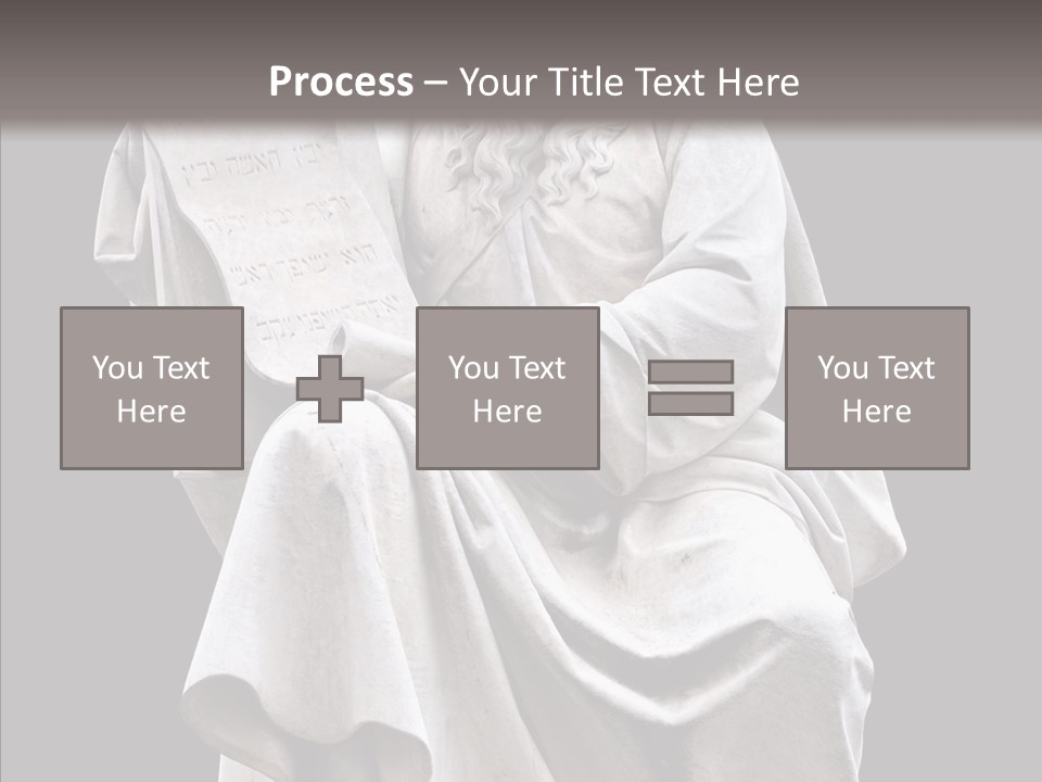 Sculpture Black Background Mos├ PowerPoint Template