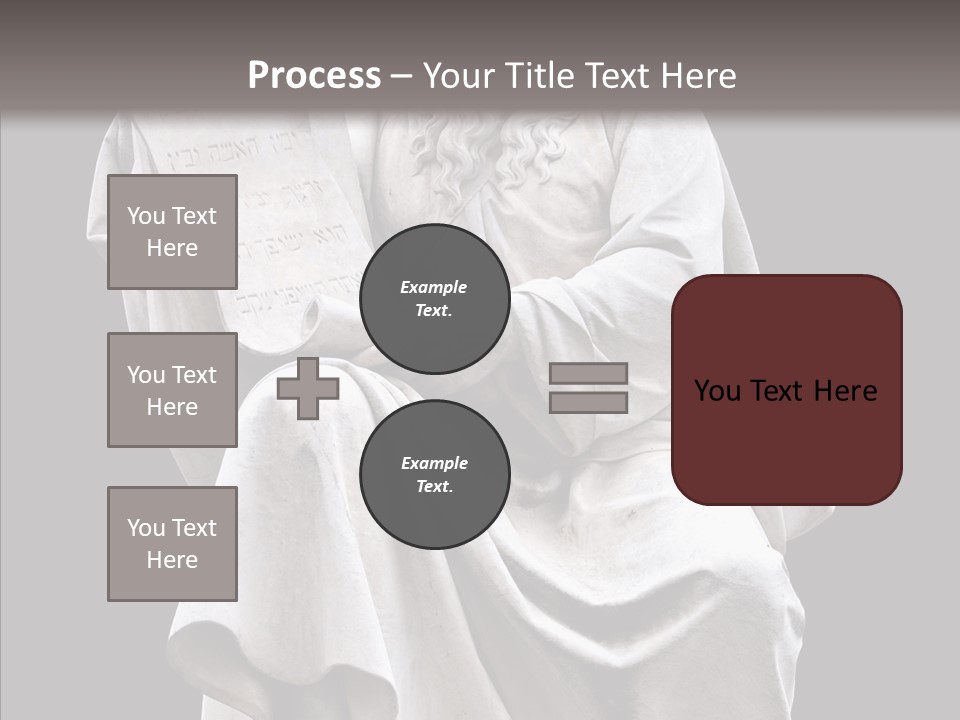 Sculpture Black Background Mos├ PowerPoint Template