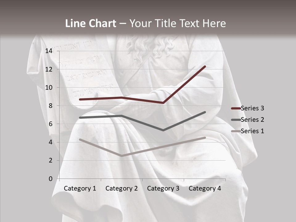 Sculpture Black Background Mos├ PowerPoint Template