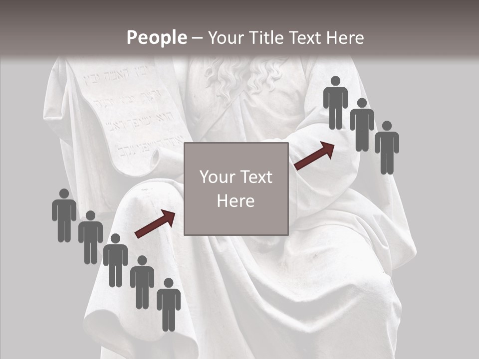 Sculpture Black Background Mos├ PowerPoint Template