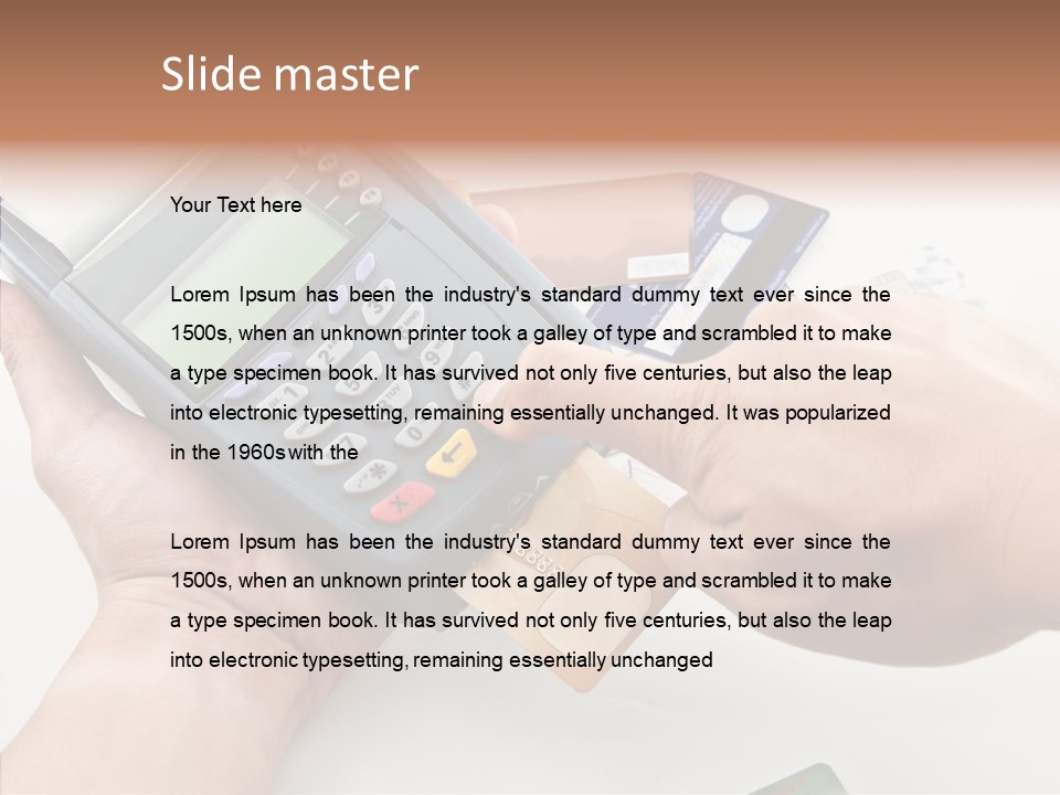 Keypad Market Machine PowerPoint Template