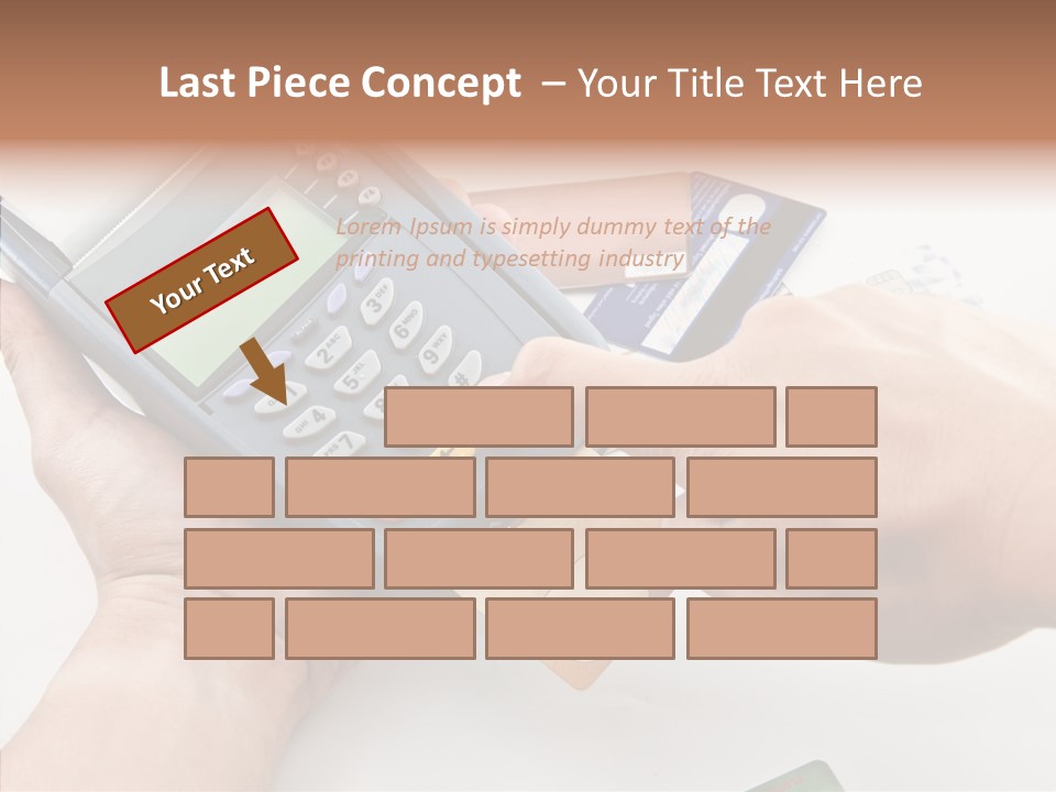Keypad Market Machine PowerPoint Template