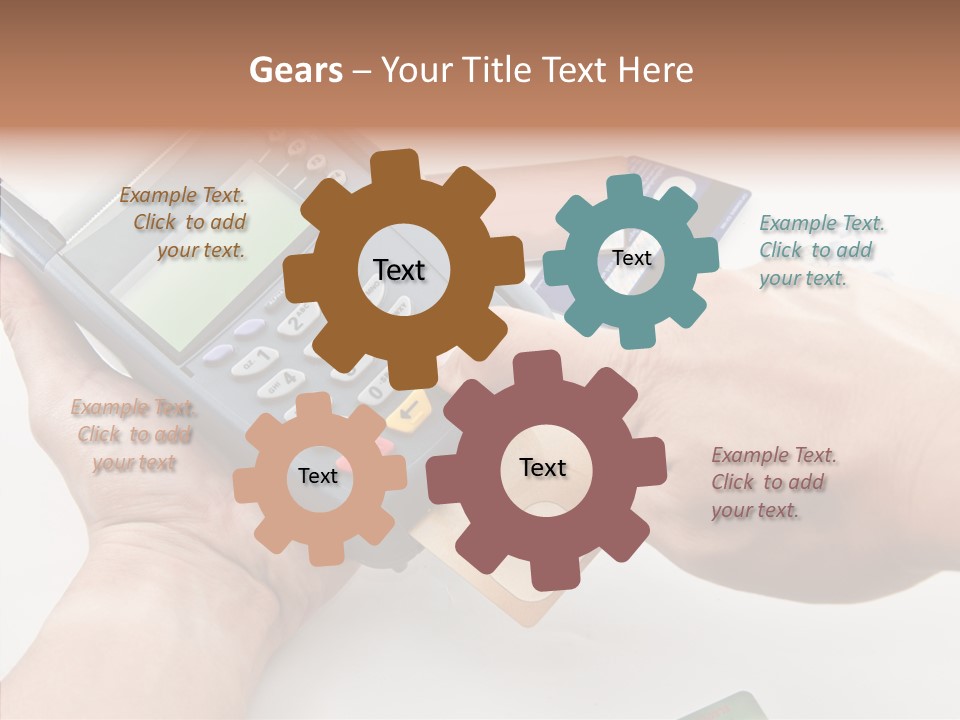 Keypad Market Machine PowerPoint Template